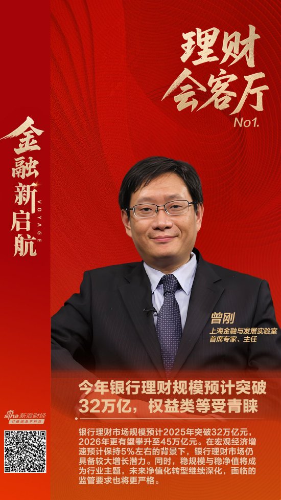 瑞银网配资 曾刚：今年银行理财规模预计突破32万亿，权益类、混合类等受青睐|理财会客厅